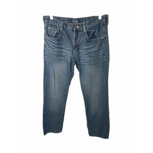 Marx & Dutch Men’s Jean's Blue Denim 5-Pocket Straight Leg Size 34 X 32